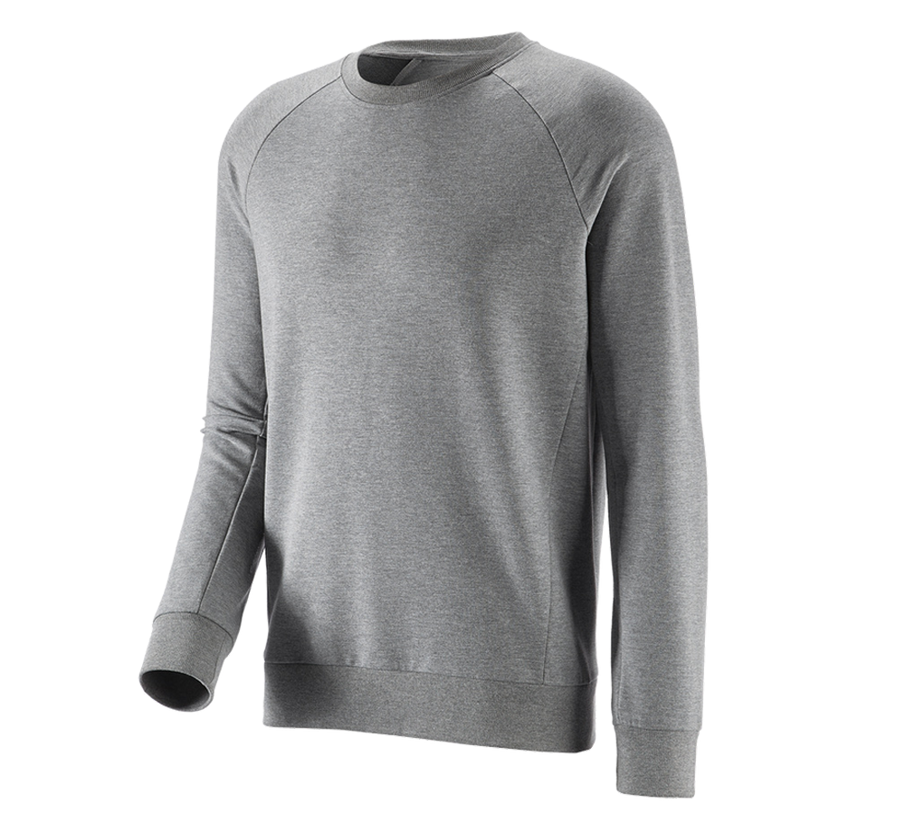 Koszulki | Pulower | Koszule: e.s. Bluza cotton stretch + szary melanżowy