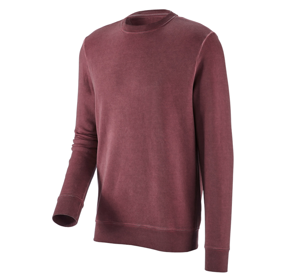 Koszulki | Pulower | Koszule: e.s. Bluza vintage poly cotton + rubinowy vintage