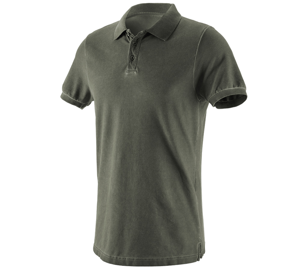 Koszulki | Pulower | Koszule: e.s. Koszulka polo vintage cotton stretch + zielony kamuflażowy vintage
