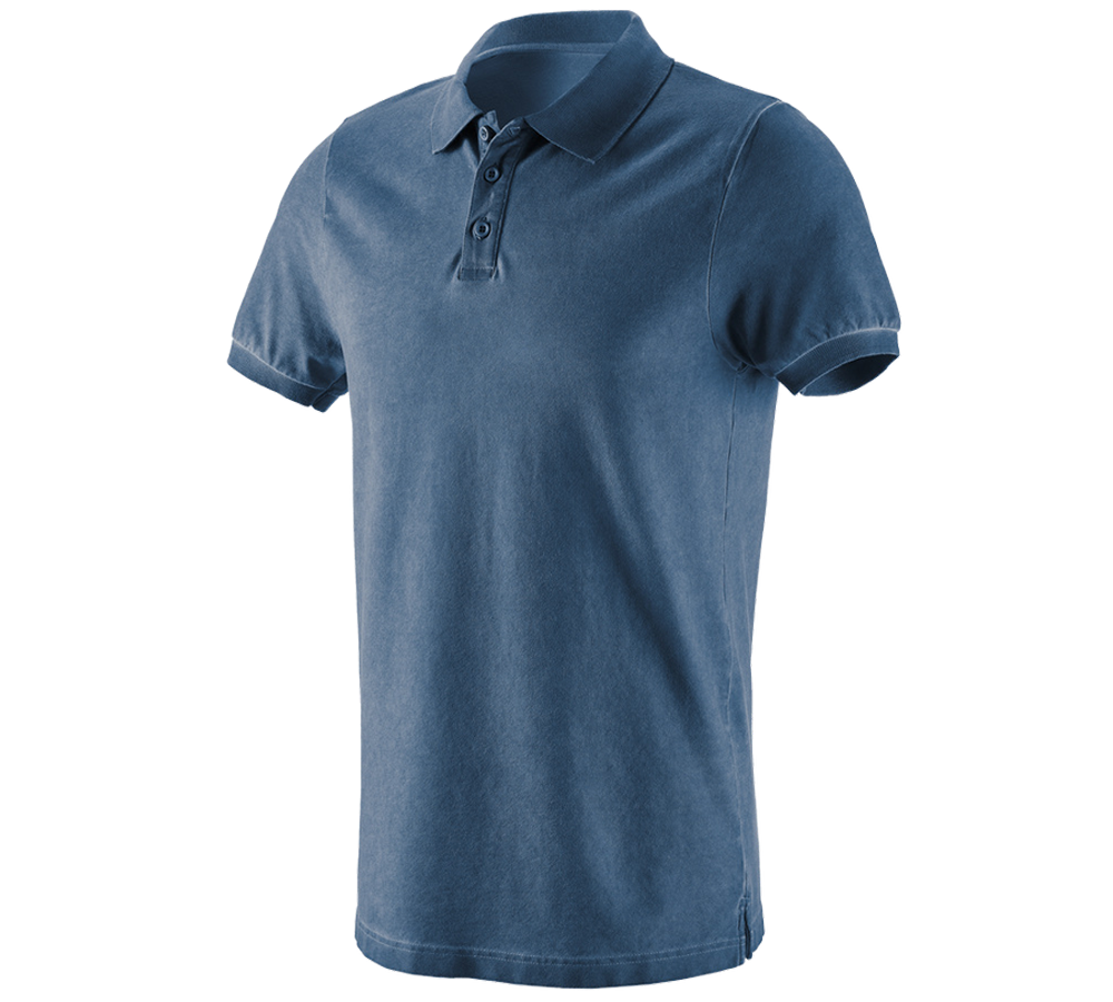 Tematy: e.s. Koszulka polo vintage cotton stretch + niebieski antyczny vintage