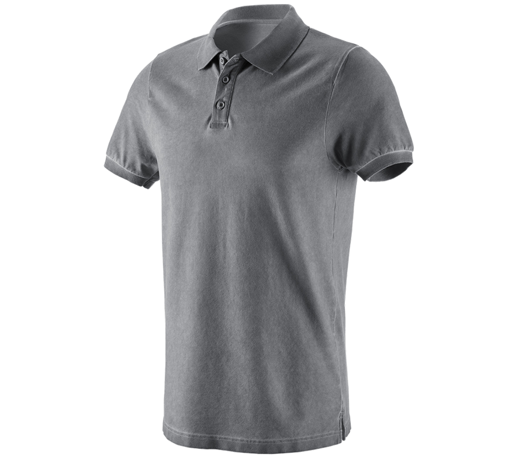 Koszulki | Pulower | Koszule: e.s. Koszulka polo vintage cotton stretch + cementowy vintage