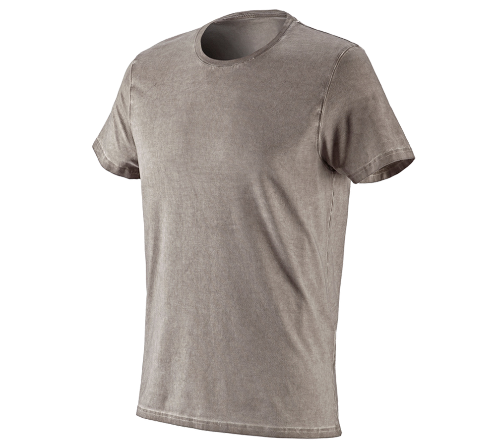 Koszulki | Pulower | Koszule: e.s. Koszulka vintage cotton stretch + taupe vintage