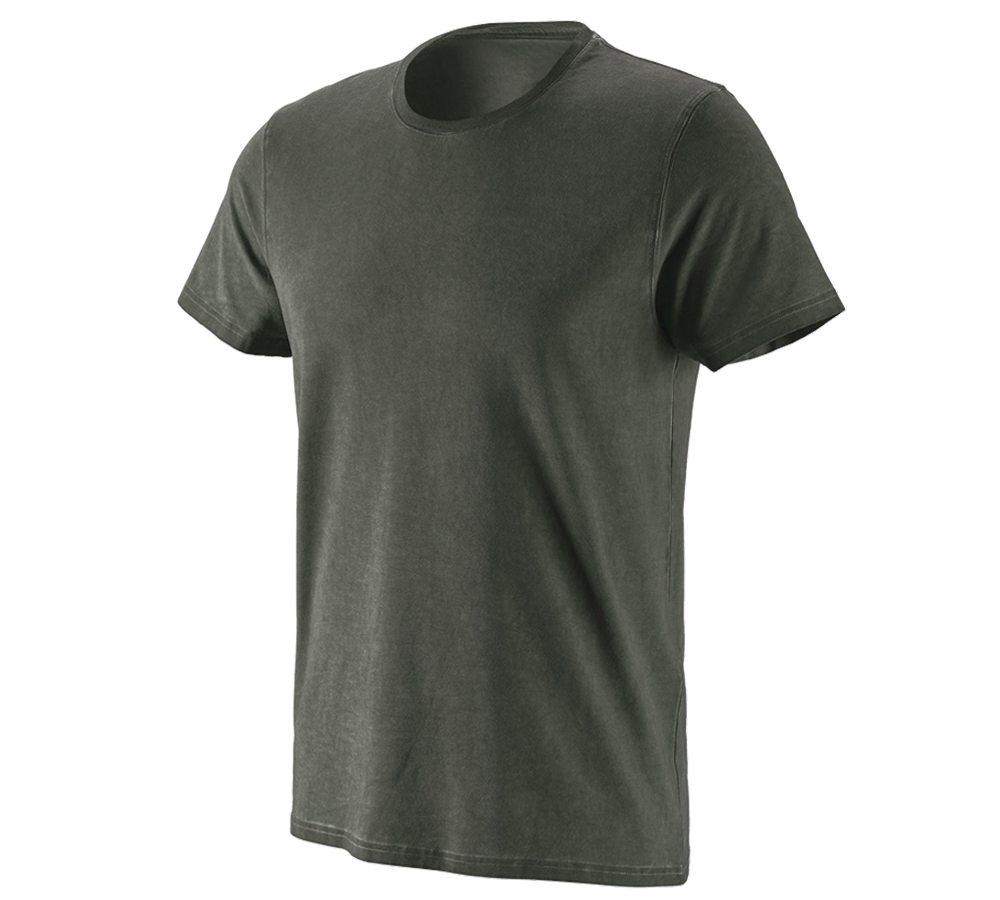 Koszulki | Pulower | Koszule: e.s. Koszulka vintage cotton stretch + zielony kamuflażowy vintage
