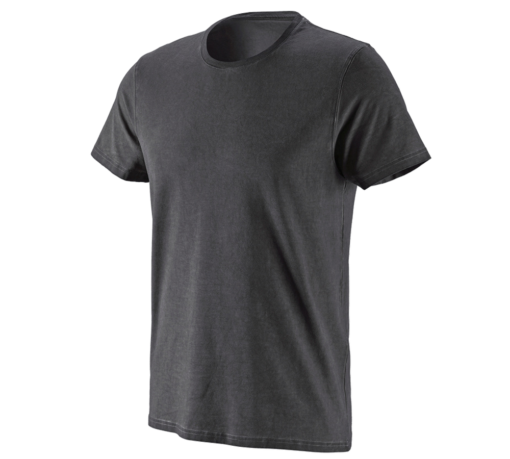 Koszulki | Pulower | Koszule: e.s. Koszulka vintage cotton stretch + czerń żelazowa vintage
