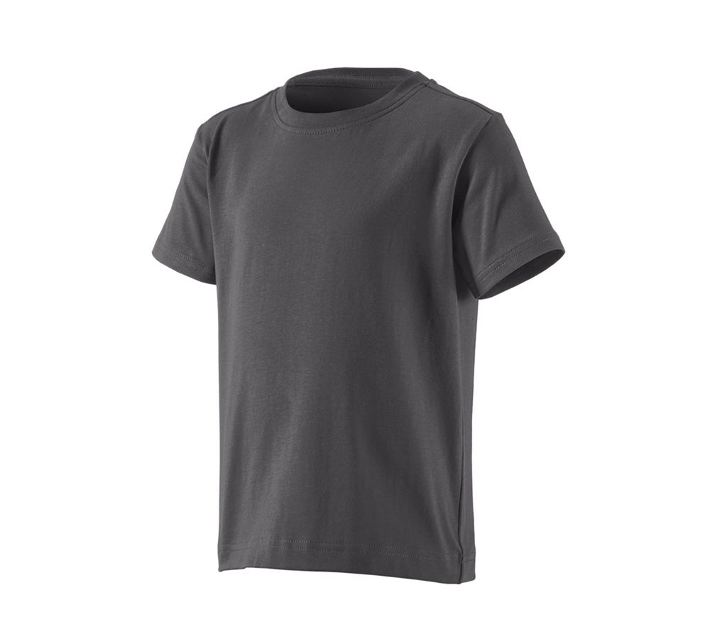 Koszulki | Pulower | Bluzki: e.s. Koszulka cotton stretch, dziecięca + antracytowy