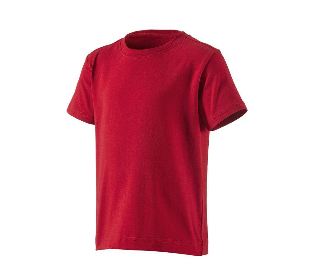 Koszulki | Pulower | Bluzki: e.s. Koszulka cotton stretch, dziecięca + ognistoczerwony
