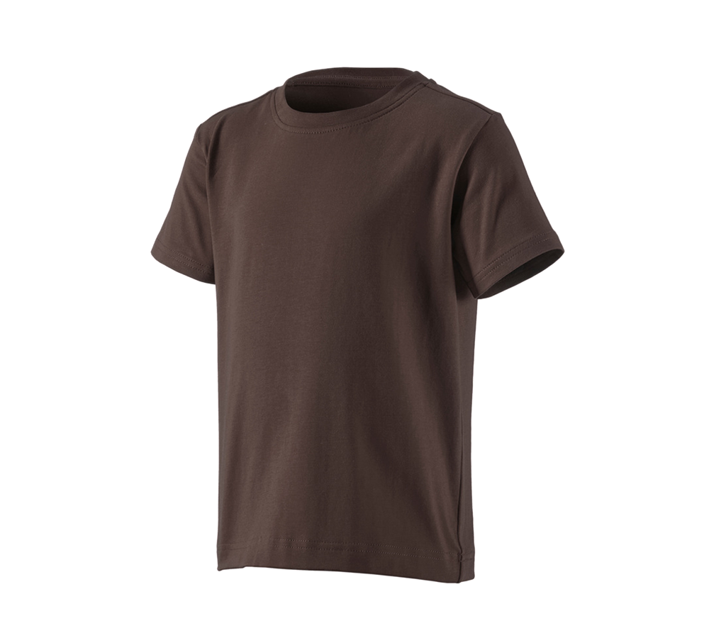 Koszulki | Pulower | Bluzki: e.s. Koszulka cotton stretch, dziecięca + kasztanowy