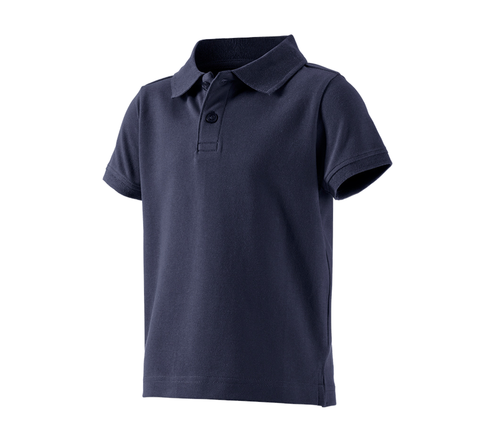 Koszulki | Pulower | Bluzki: e.s. Koszulka polo cotton stretch, dziecięca + granatowy