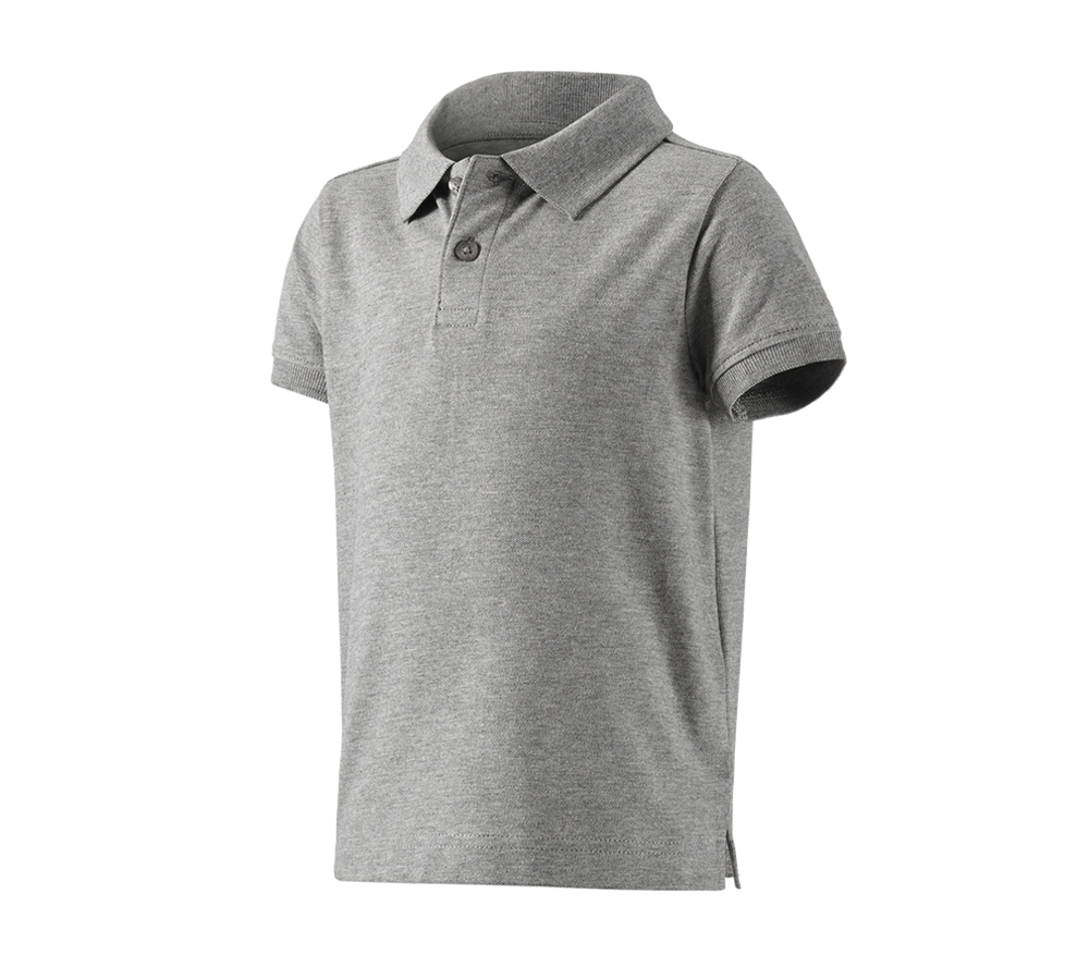 Koszulki | Pulower | Bluzki: e.s. Koszulka polo cotton stretch, dziecięca + szary melanżowy