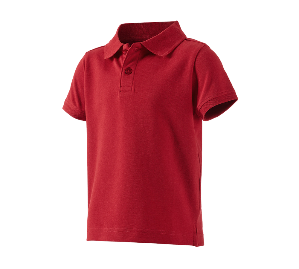 Koszulki | Pulower | Bluzki: e.s. Koszulka polo cotton stretch, dziecięca + ognistoczerwony