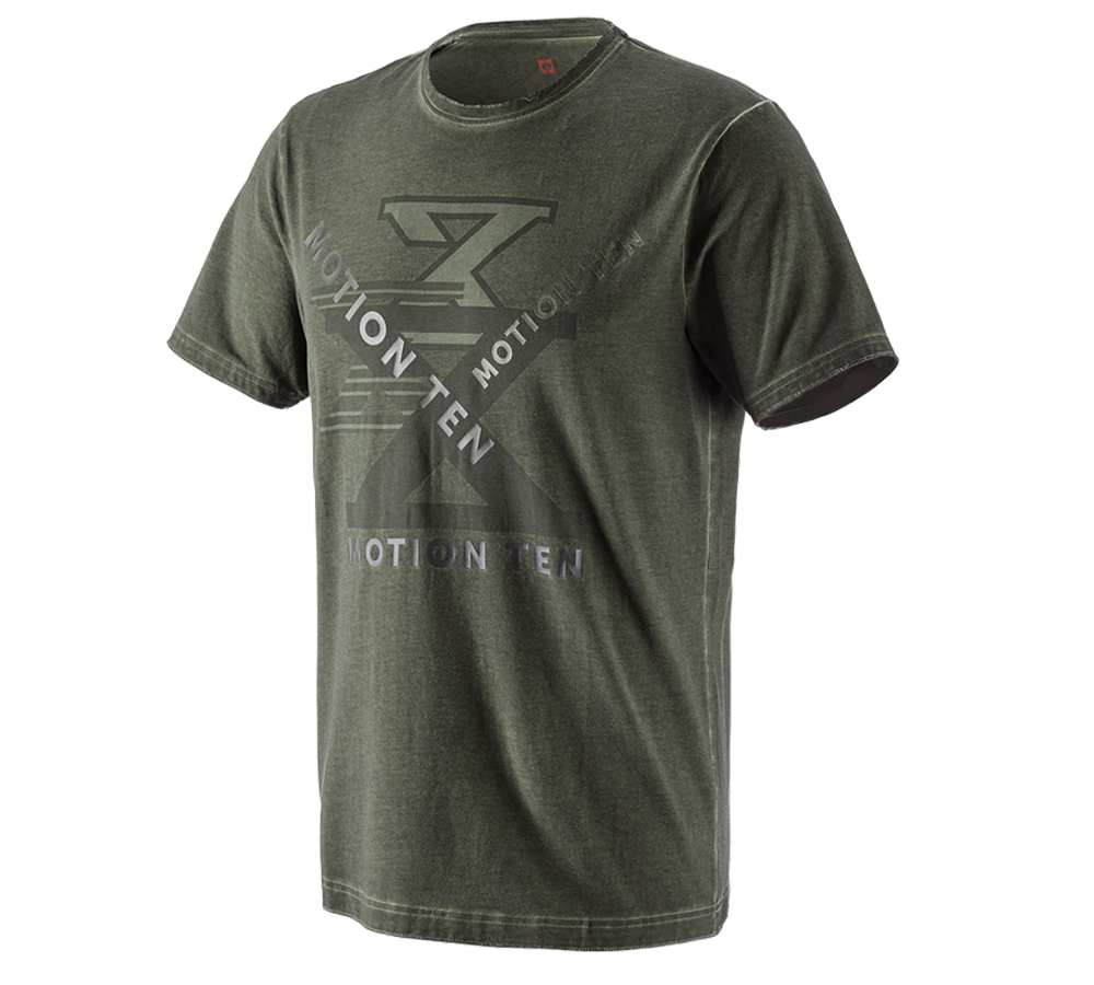 Koszulki | Pulower | Koszule: Koszulka e.s.motion ten + zielony kamuflażowy vintage