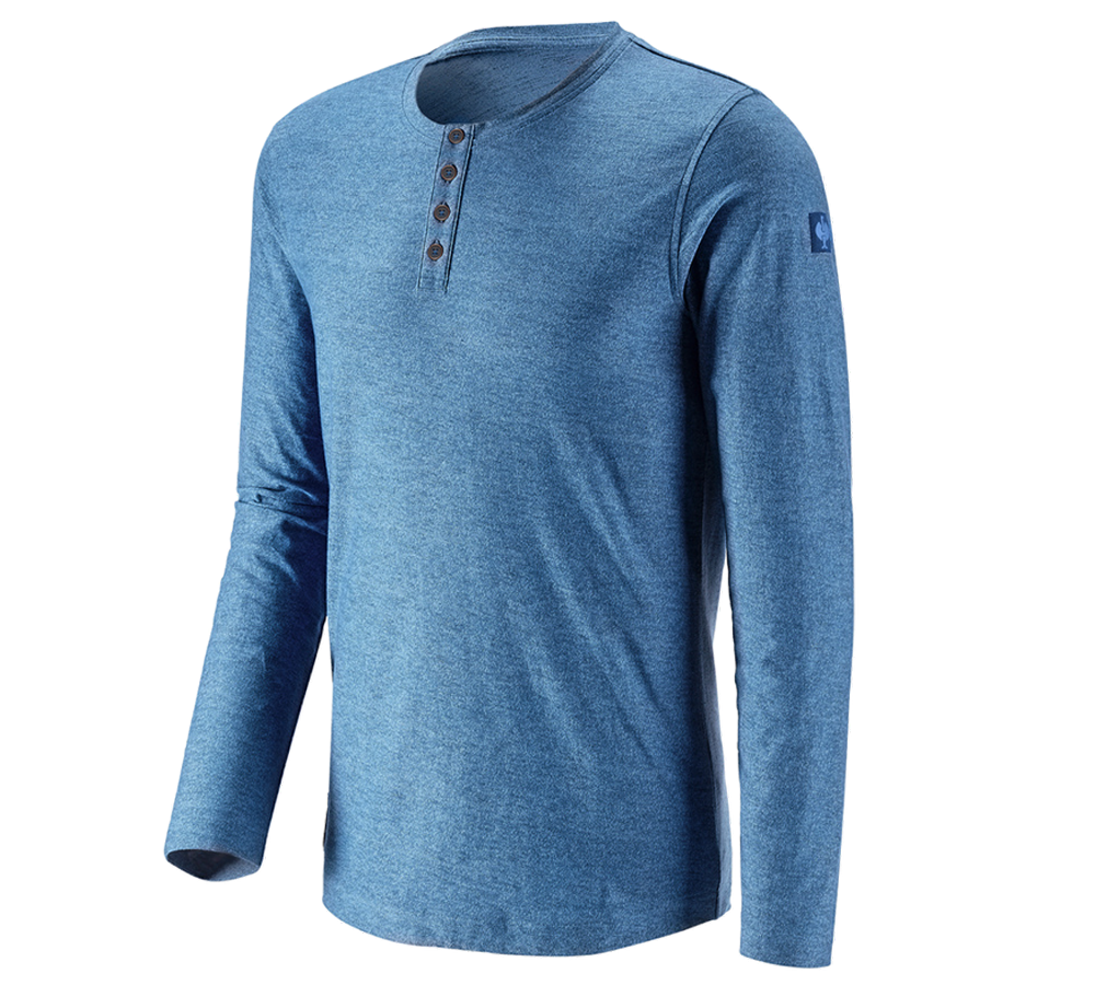 Koszulki | Pulower | Koszule: Bluzka długi rękaw e.s.vintage + niebieski arktyczny melanżowy