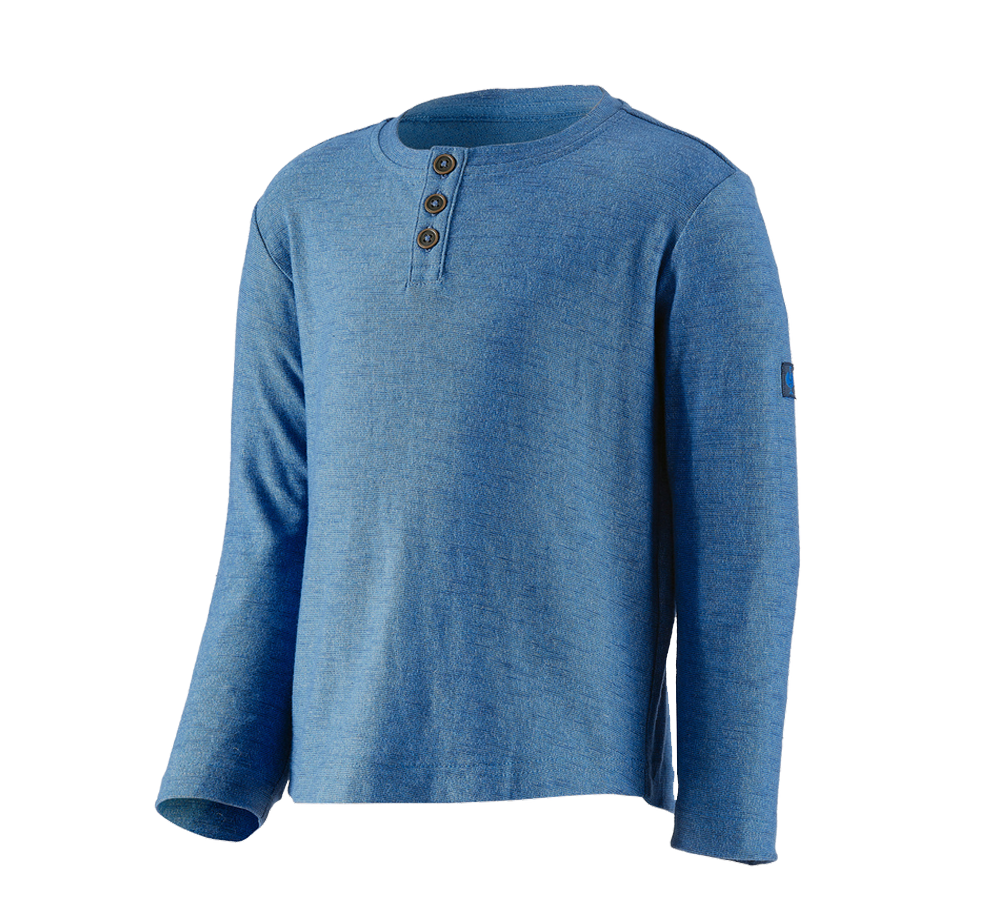 Koszulki | Pulower | Bluzki: Bluzka długi rękaw e.s.vintage, dziecięca + niebieski arktyczny melanżowy