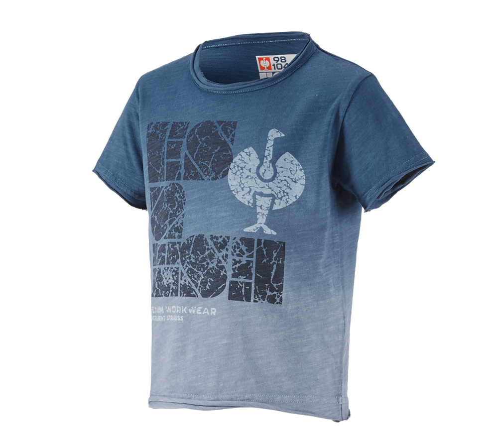 Koszulki | Pulower | Bluzki: e.s. Koszulka denim workwear, dziecięca + niebieski antyczny vintage