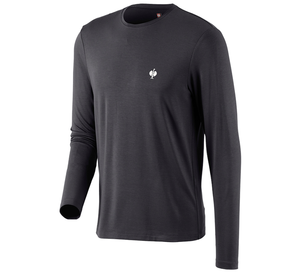 Koszulki | Pulower | Koszule: Modal-Bluzka długi rękaw e.s.concrete + czarny