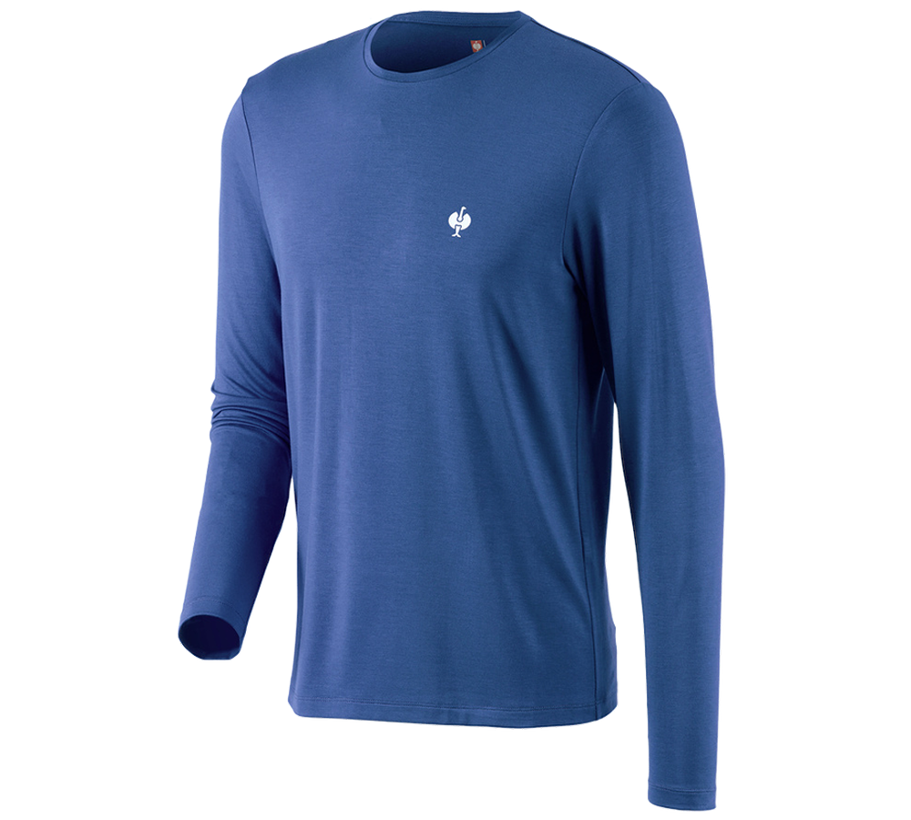 Koszulki | Pulower | Koszule: Modal-Bluzka długi rękaw e.s.concrete + błękit alkaliczny