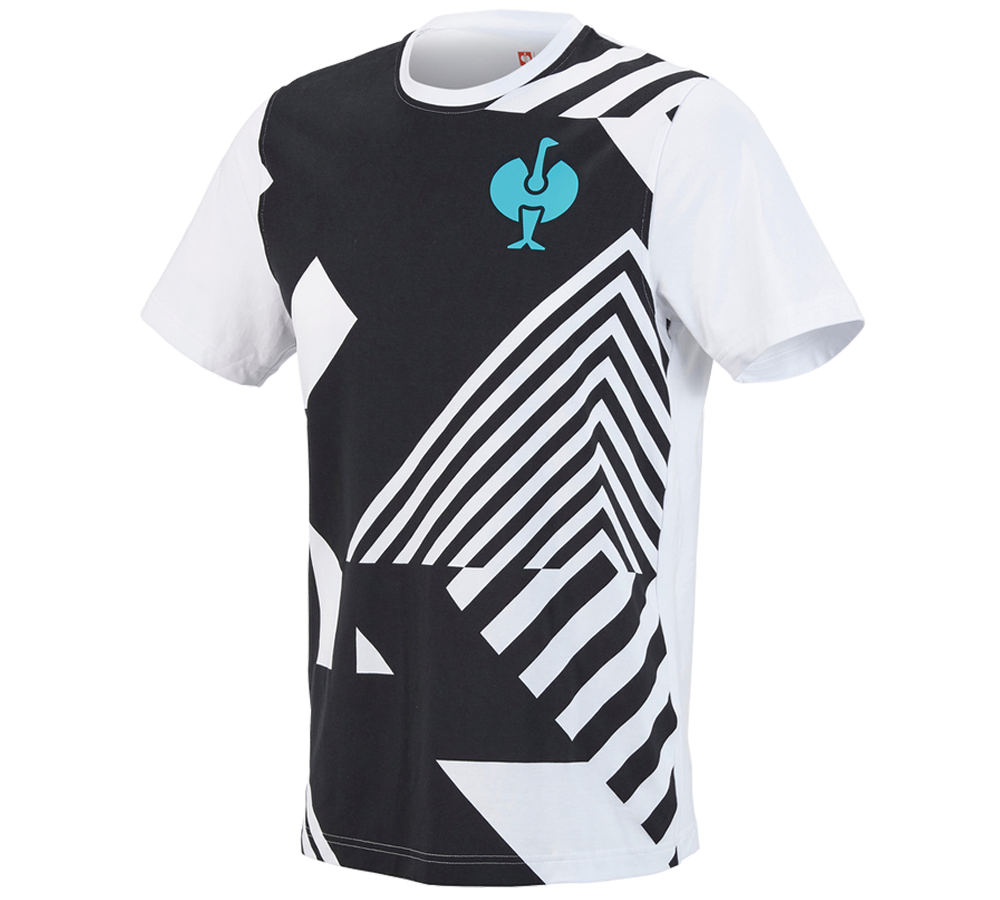 Koszulki | Pulower | Koszule: Koszulka e.s.trail graphic + czarny/biały
