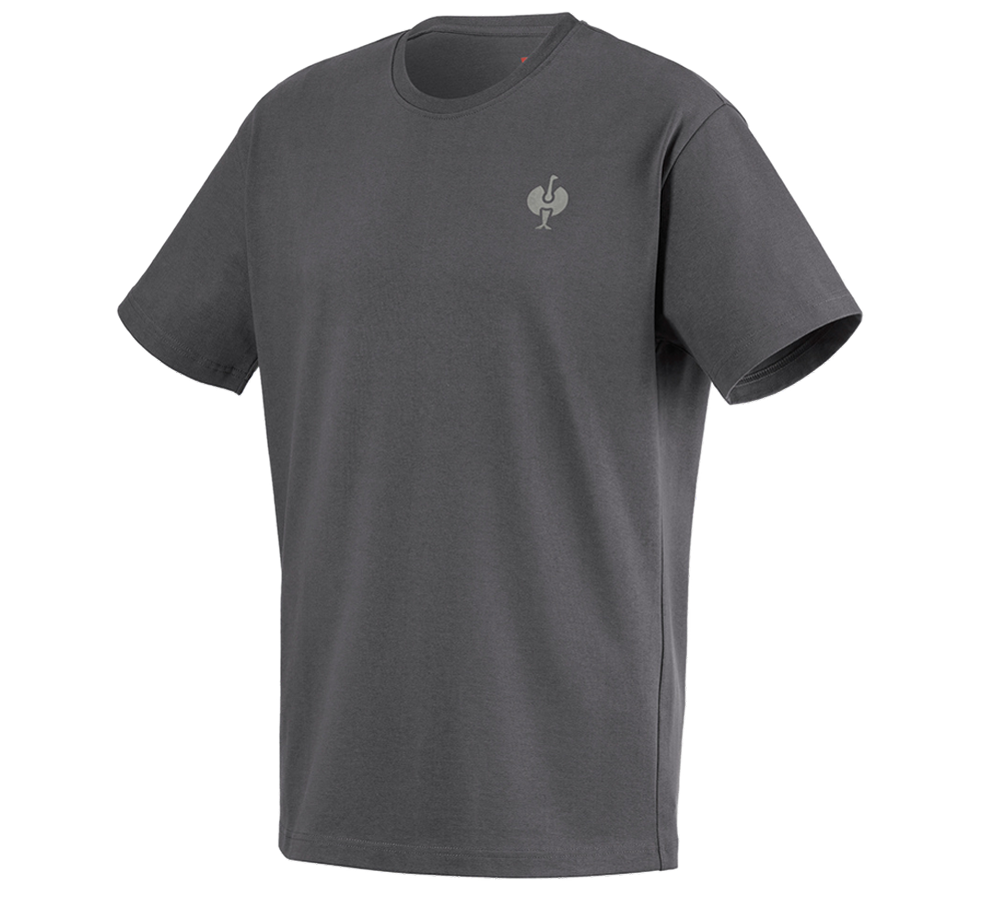 Koszulki | Pulower | Koszule: Koszulka heavy e.s.iconic + karbonowym szary