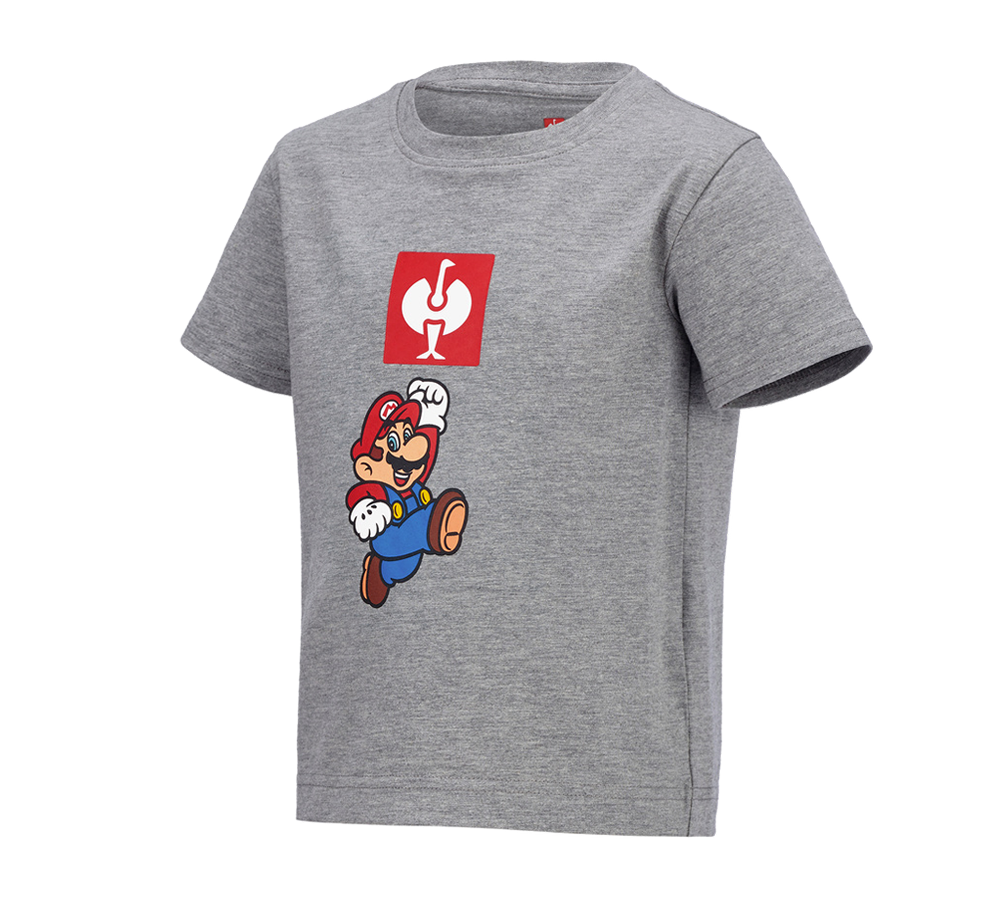 Koszulki | Pulower | Bluzki: Super Mario Koszulka, dziecięca + szary melanżowy