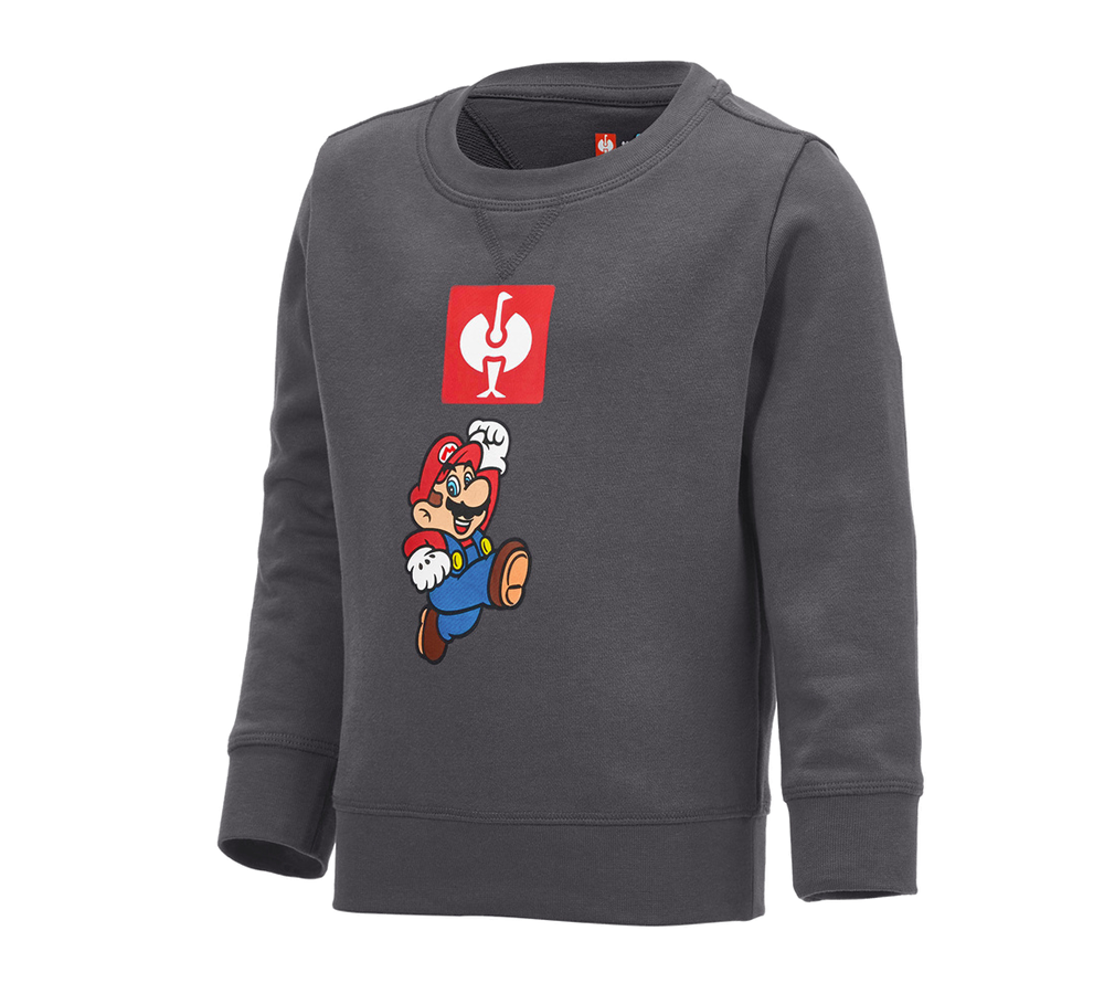 Koszulki | Pulower | Bluzki: Super Mario Bluza, dziecięca + antracytowy