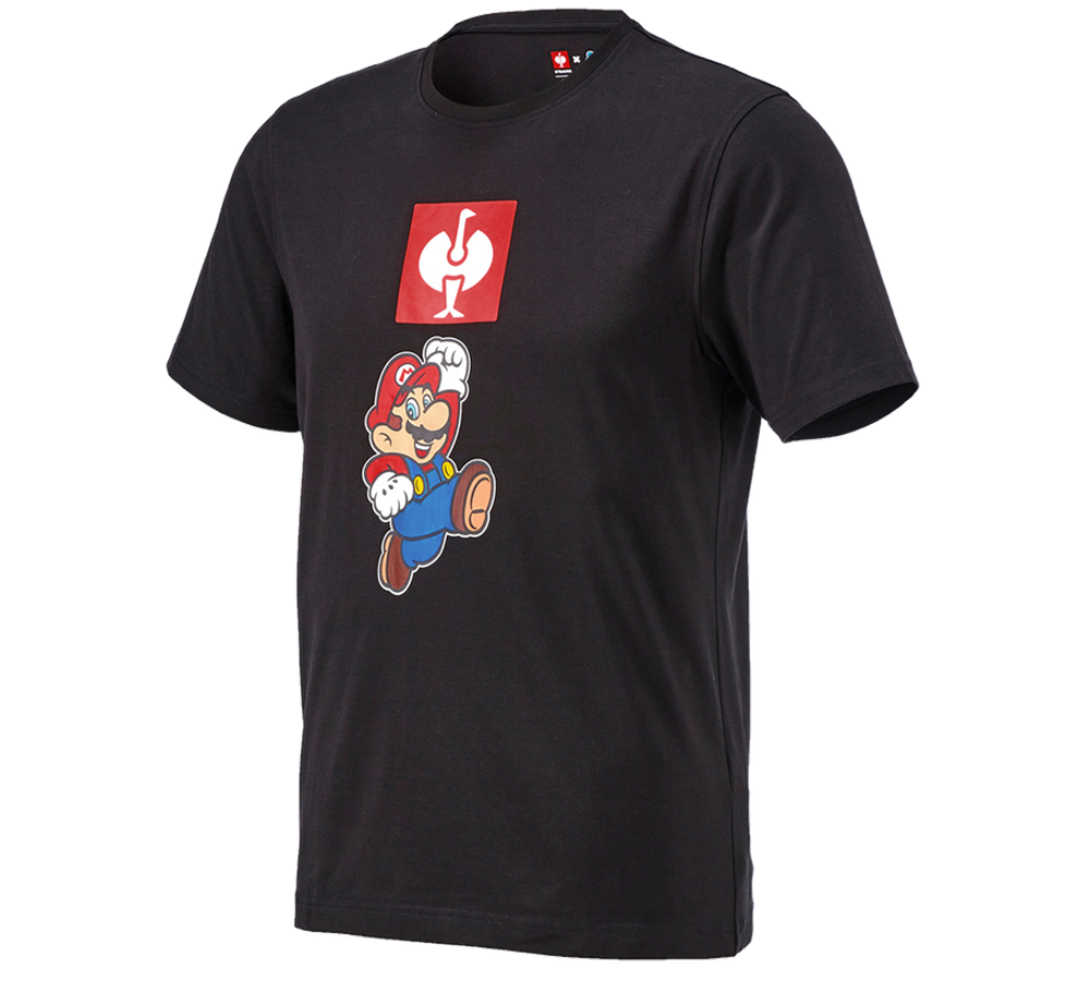 Koszulki | Pulower | Koszule: Super Mario Koszulka, męska + czarny
