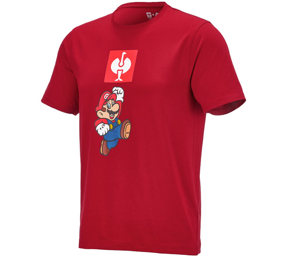 Współpraca: Super Mario Koszulka, męska + ognistoczerwony