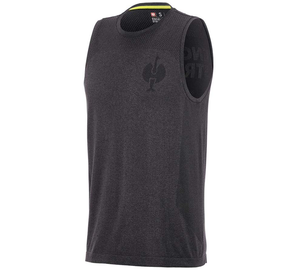 Koszulki | Pulower | Koszule: Koszulka sportowa seamless e.s.trail + czarny melanżowy