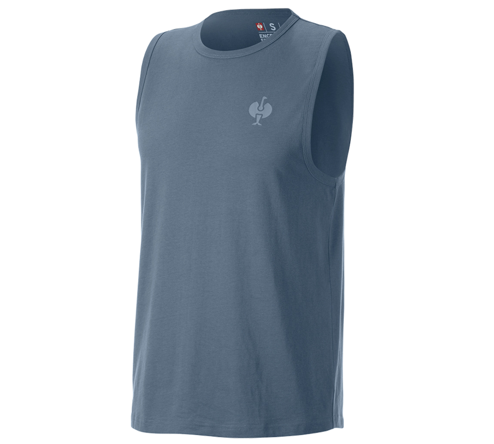 Odzież: Koszulka sportowa e.s.iconic + niebieski tlenkowy