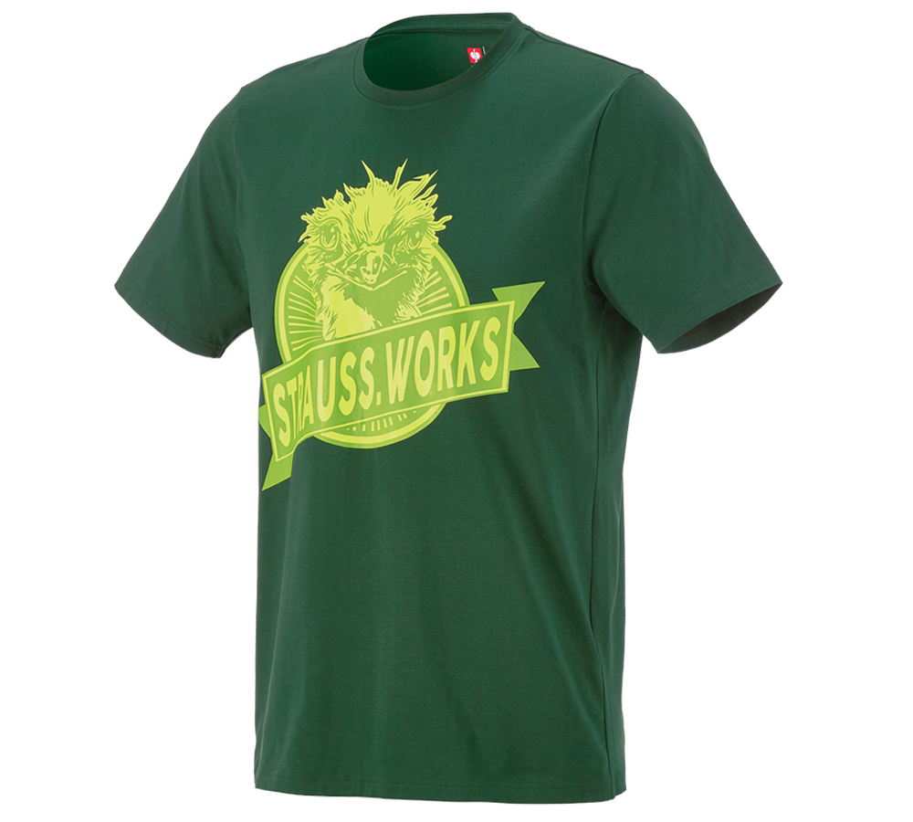Odzież: e.s. Koszulka strauss works + zielony