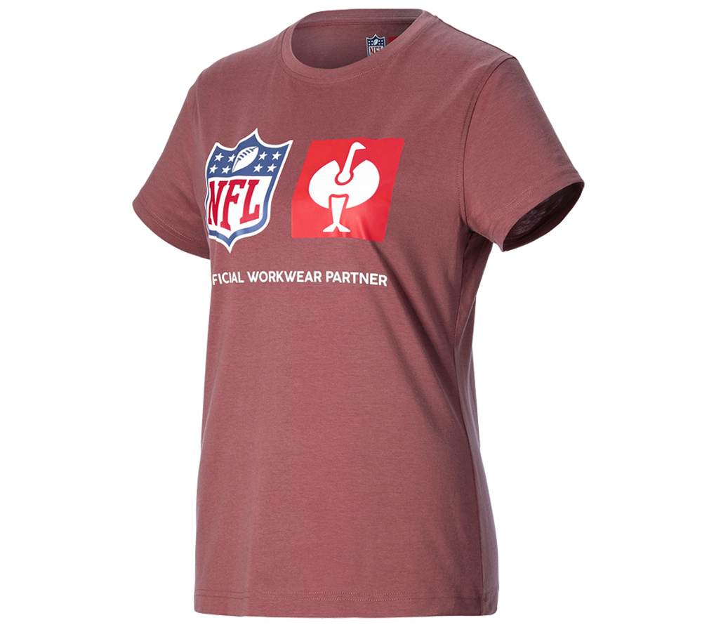 Współpraca: NFL T-Shirt cotton, ladies + czerwony tlenkowy