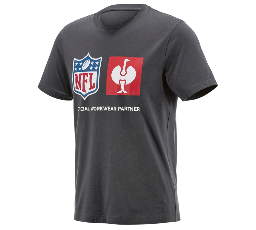 Współpraca: NFL T-Shirt cotton + karbonowym szary