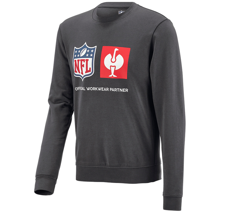 Współpraca: NFL Sweatshirt cotton + karbonowym szary