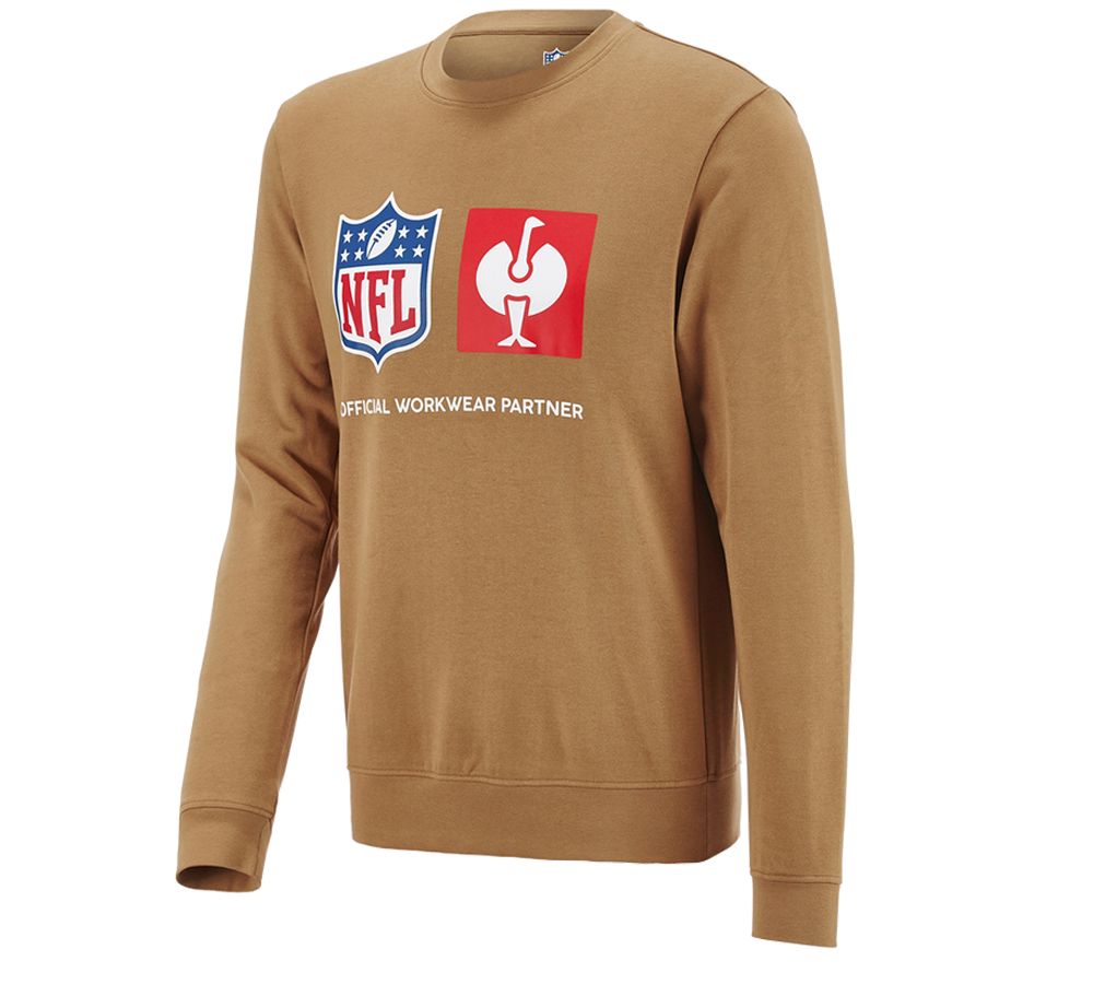 Odzież: NFL Sweatshirt cotton + migdałowy brąz