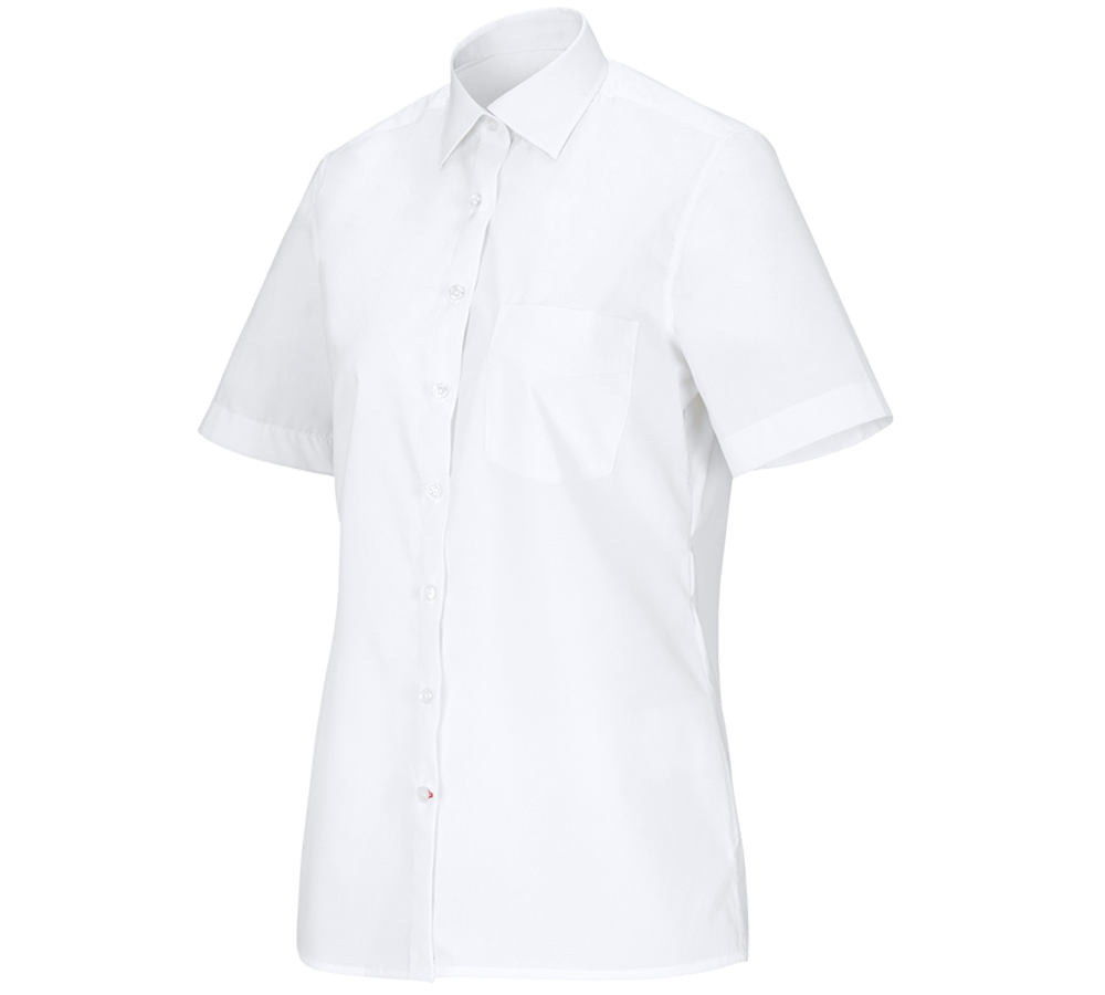 Tematy: e.s. Bluzka koszulowa kelnerska krótki rękaw + biały