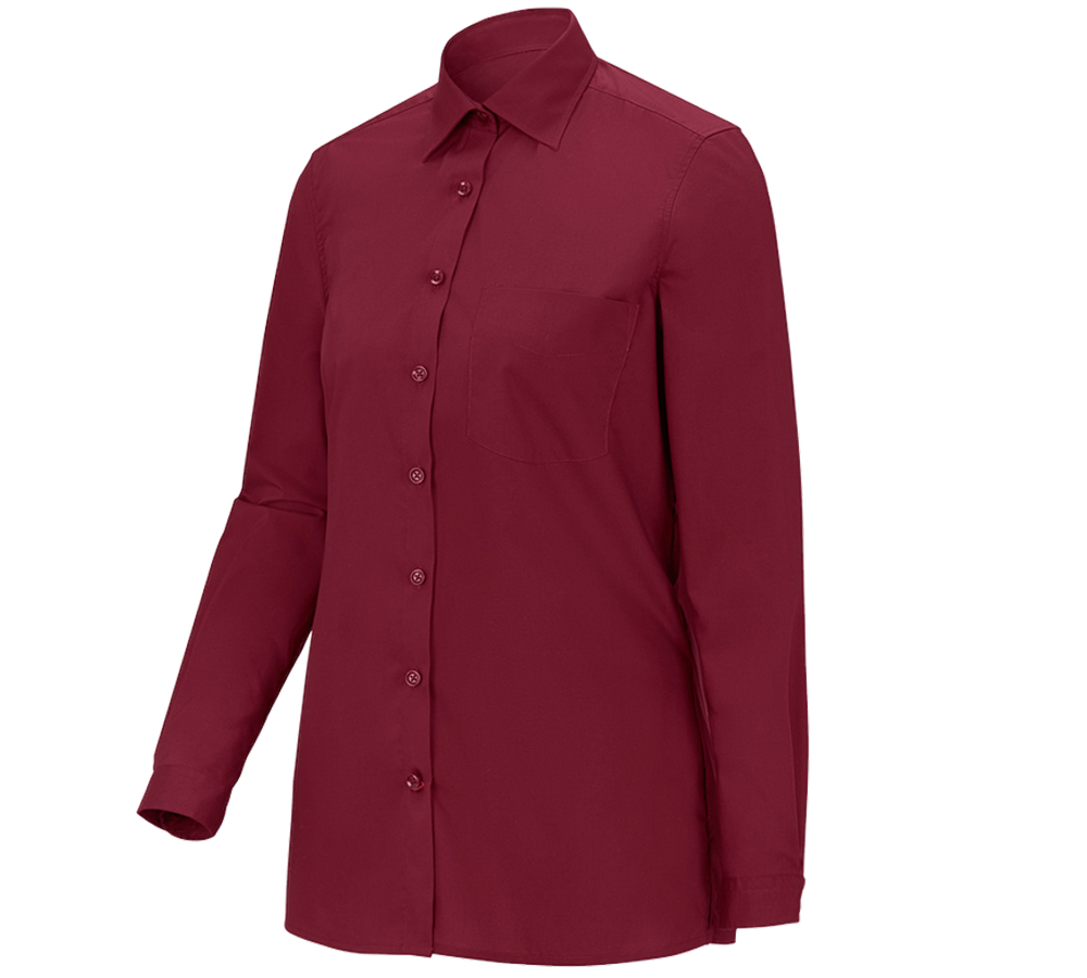 Koszulki | Pulower | Bluzki: e.s. Bluzka koszulowa kelnerska długi rękaw + rubinowy