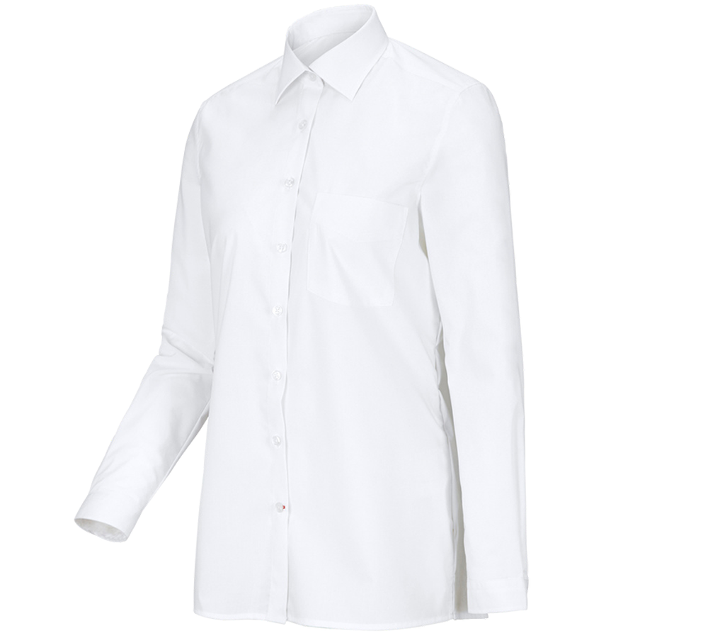 Koszulki | Pulower | Bluzki: e.s. Bluzka koszulowa kelnerska długi rękaw + biały