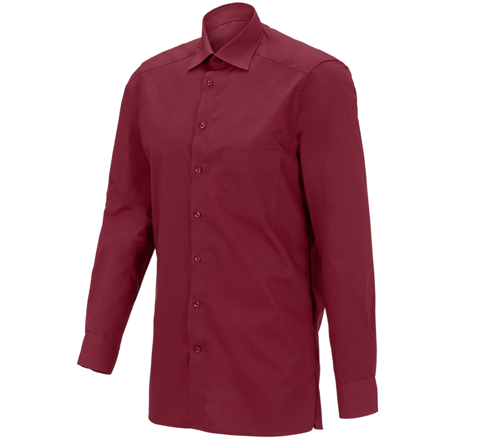 Koszulki | Pulower | Koszule: e.s. Koszula kelnerska długi rękaw + rubinowy