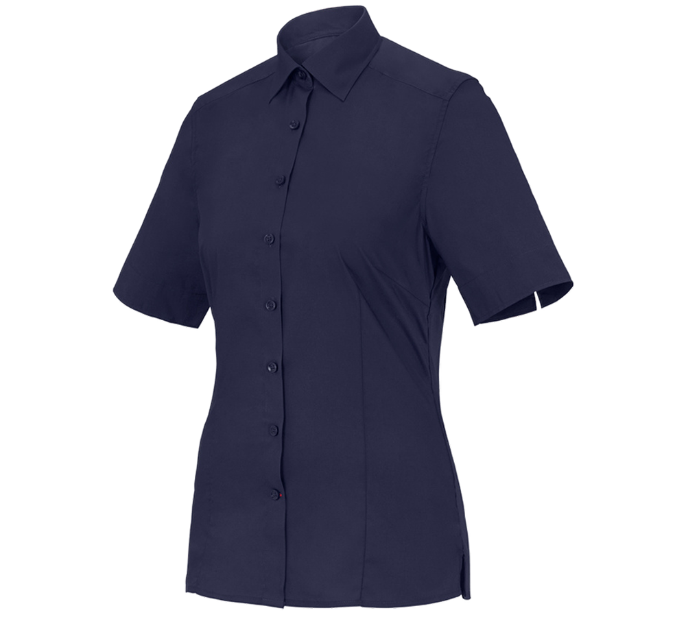 Koszulki | Pulower | Bluzki: Bluzka biznesowa e.s.comfort, krótki rękaw + granatowy