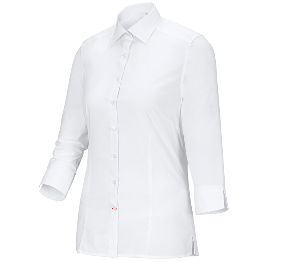 Koszulki | Pulower | Bluzki: Bluzka biznesowa e.s.comfort, rękaw 3/4 + biały