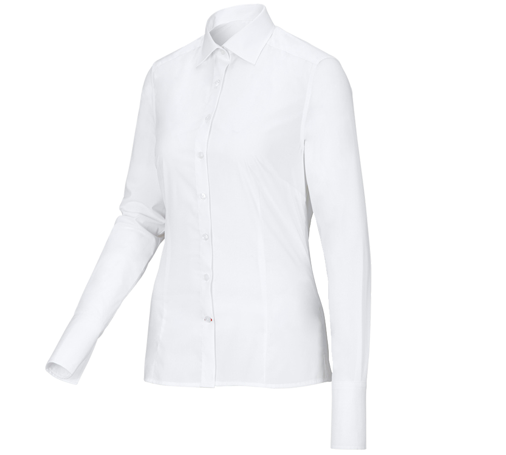 Tematy: Bluzka biznesowa e.s.comfort, długi rękaw + biały