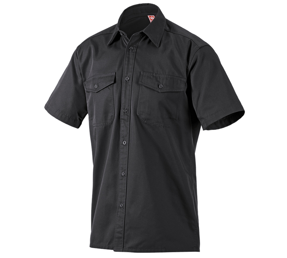Koszulki | Pulower | Koszule: Koszule robocze e.s.classic, krótki rękaw + czarny