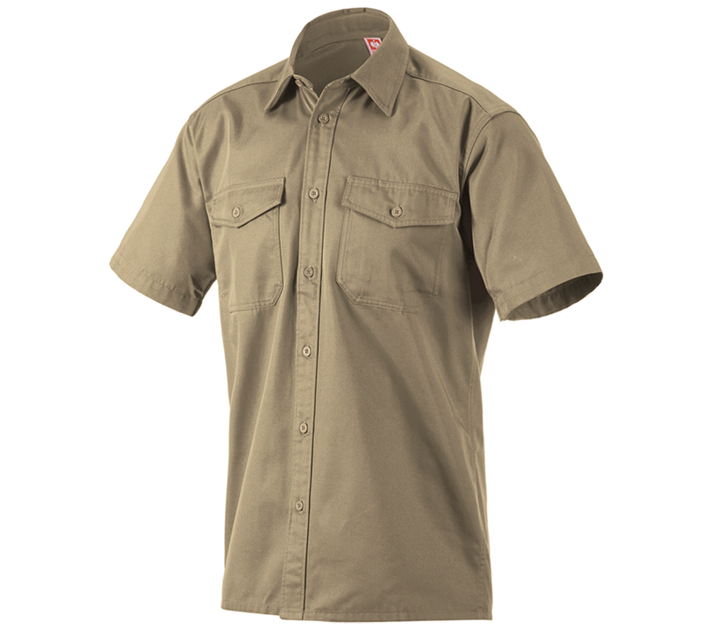 Koszulki | Pulower | Koszule: Koszule robocze e.s.classic, krótki rękaw + khaki