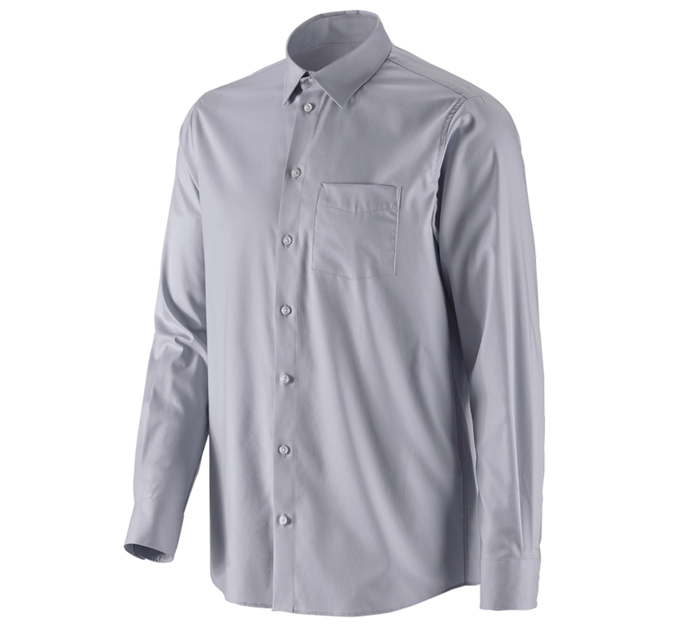 Koszulki | Pulower | Koszule: e.s. Koszula biznesowa cotton stretch, comfort fit + szary mglisty
