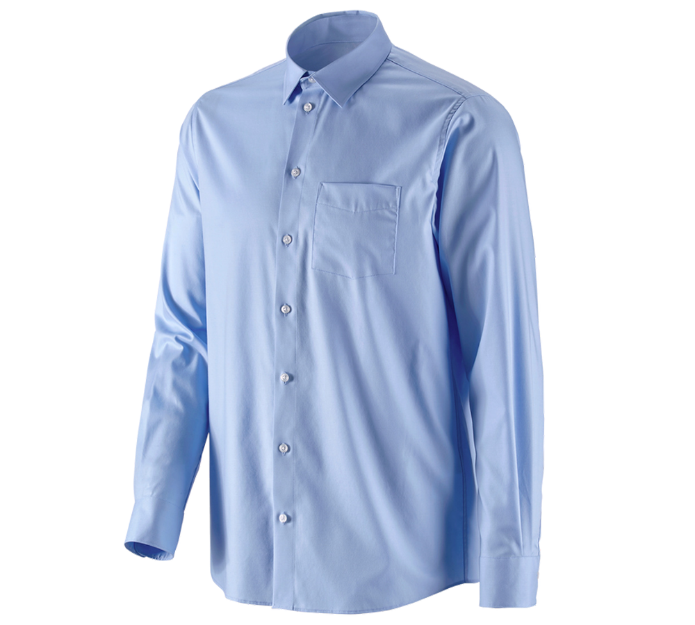 Koszulki | Pulower | Koszule: e.s. Koszula biznesowa cotton stretch, comfort fit + mroźny błękit