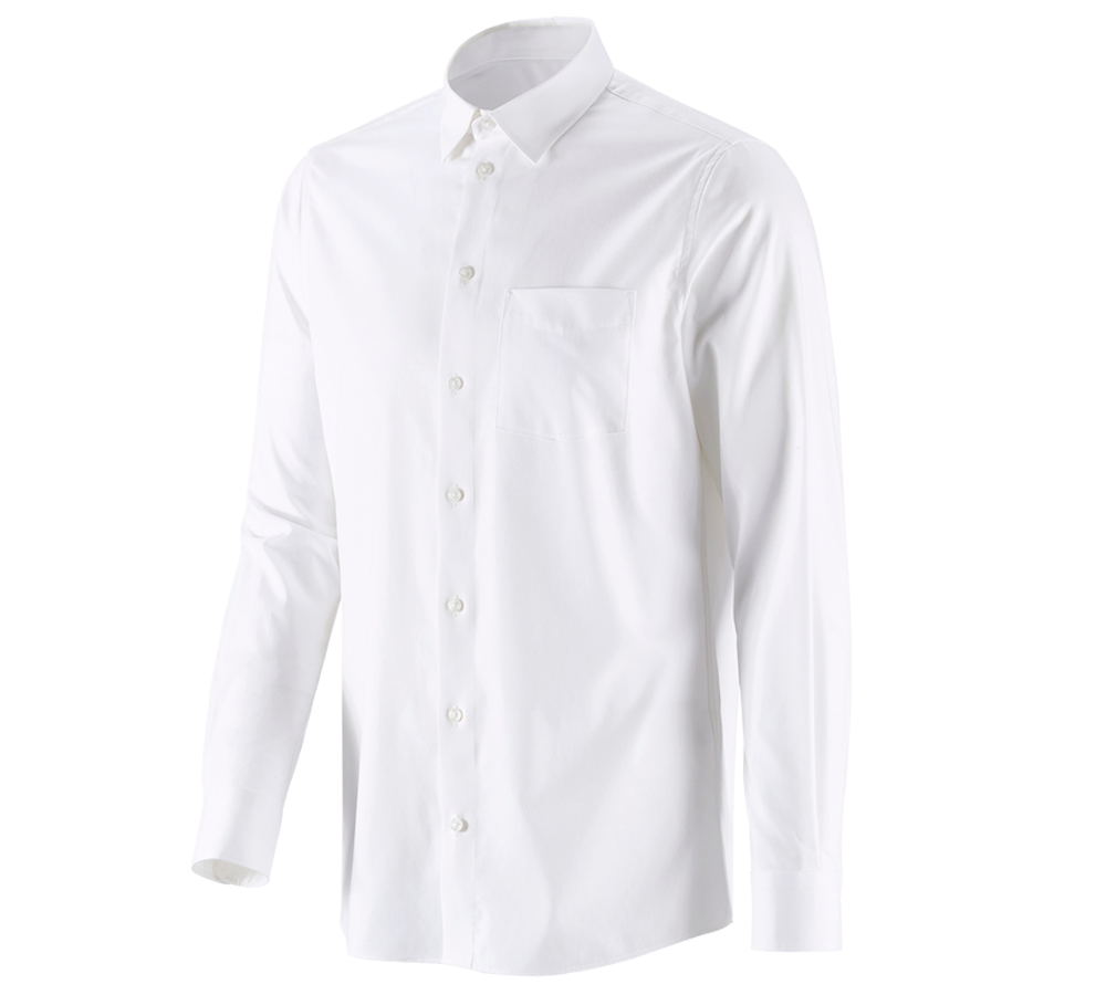 Koszulki | Pulower | Koszule: e.s. Koszula biznesowa cotton stretch regular fit + biały