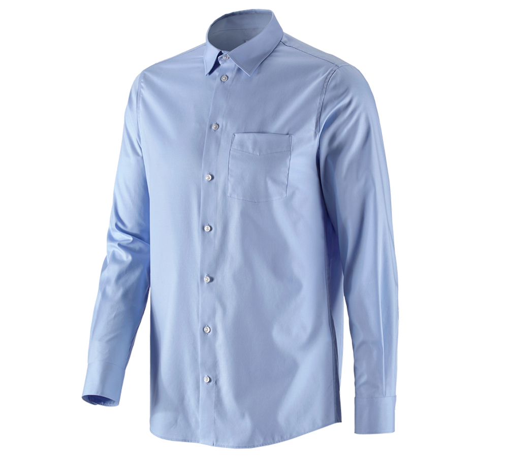 Koszulki | Pulower | Koszule: e.s. Koszula biznesowa cotton stretch regular fit + mroźny błękit