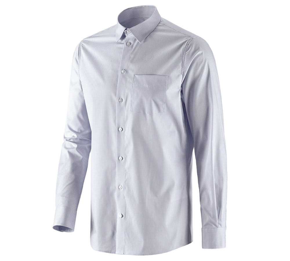 Tematy: e.s. Koszula biznesowa cotton stretch regular fit + szary mglisty w kratkę