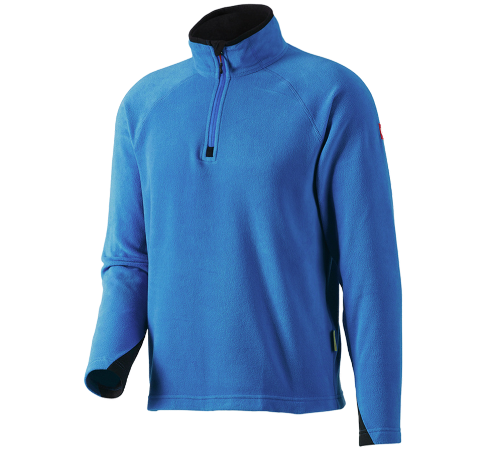 Koszulki | Pulower | Koszule: Bluza Troyer z mikropolaru dryplexx® micro + niebieski chagall