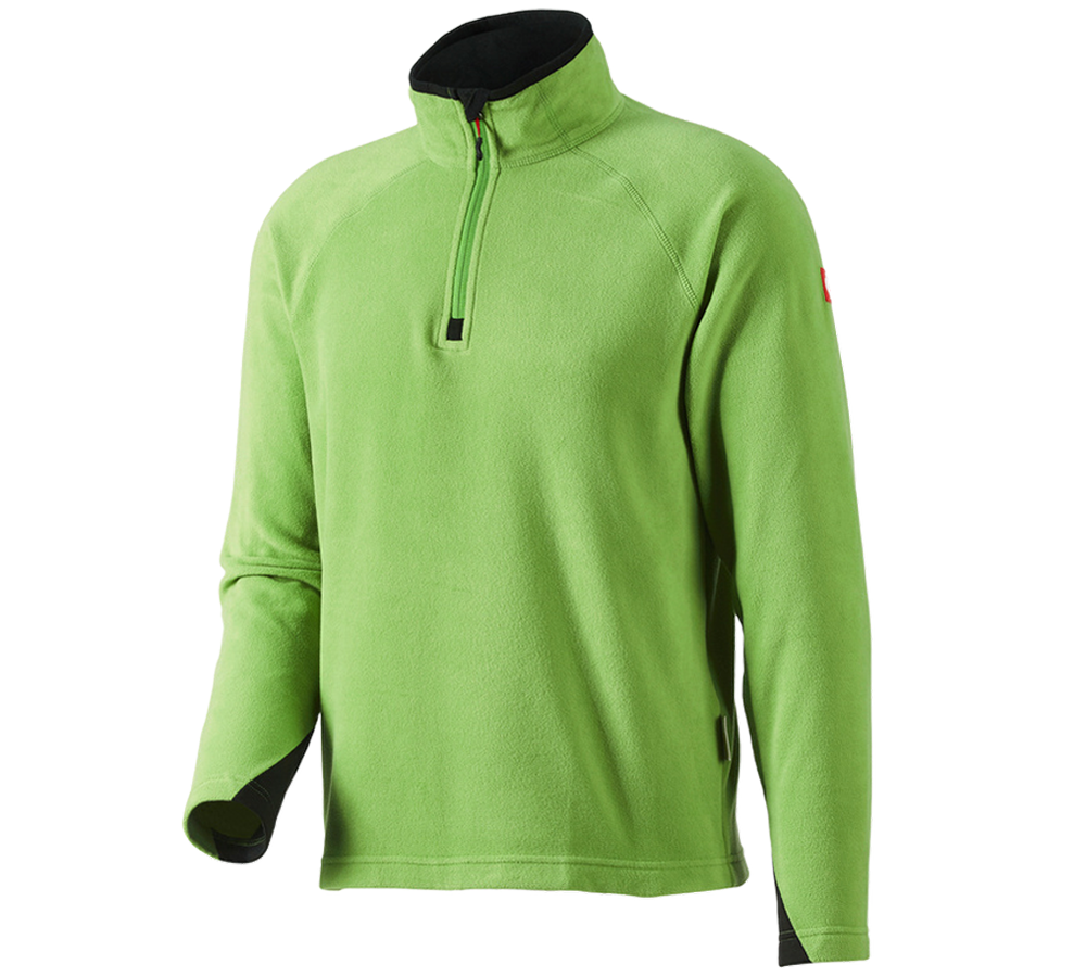 Ciesla / Stolarz: Bluza Troyer z mikropolaru dryplexx® micro + zielony morski