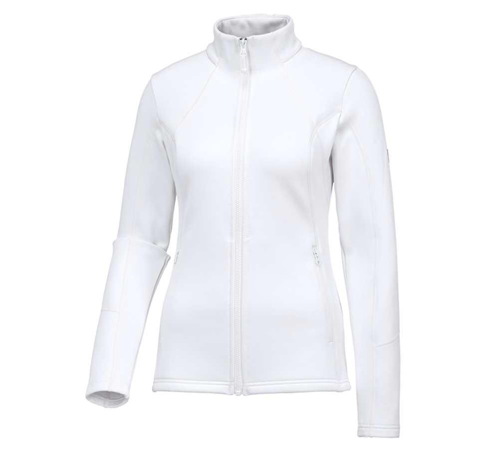 Koszulki | Pulower | Bluzki: e.s. Funkcyjna kurtka rozpinana, wzór melanż, da. + biały
